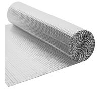 BLOSTM Rotolo di pellicola isolante 5 m x 60 cm, pannelli riflettenti per radiatori, per pavimenti, soffitti, tetti, pareti, rotolo isolante riflettente 3 in 1, barriera termica e vapore, per