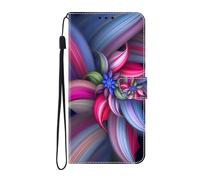 BLOTECH Flip Caso in Pelle Portafoglio Case for Samsung Galaxy A12 Flip Custodia Magnetic Buckle 3D Brillantini Glitters in Pelle PU Portafoglio con Interno Soft Protettiva,Dazzling flowers