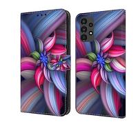 BLOTECH Flip Caso in Pelle Portafoglio Case for Samsung Galaxy A13/A04s Flip Custodia Magnetic Buckle 3D Brillantini Glitters in Pelle PU Portafoglio con Interno Soft Protettiva,Dazzling flowers