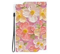 BLOTECH Portafoglio PU Pelle Case Cover per Blackview A60 PRO Custodia Flip Modelli ad alta definizione Modello PU Pelle Dipinto a olio con motivo floreale MagFlip per Blackview A60 PRO