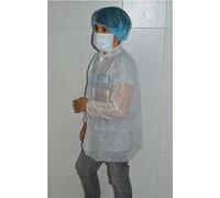 Blouse protezione monouso medico per bambini. Ideale per fabbriche, cliniche, scuole e asilo nido. Bianco
