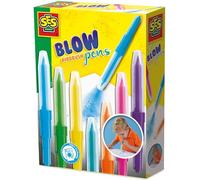 SES Creative 00275 - Blow Airbrush Pens, Set of 7 Color Transition Markers for K