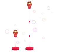 Blow Bubble Wand, Adjustable Height Toy, Torcia Device with Music and Light, Handheld Standing Bubble Wand Boys Girls Outdoor Backyard Pool Beach Park Lawn Summer Activity Party Tool