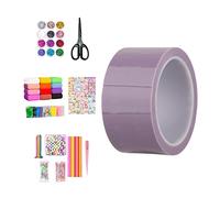 Blow Bubbles - Nastro biadesivo per bambini, in classe, fai da te, 1 rotolo con strumenti completi, colore: viola