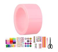 Blow Bubbles - Nastro biadesivo per bambini, in classe, fai da te, 1 rotolo con strumenti completi, colore: rosa