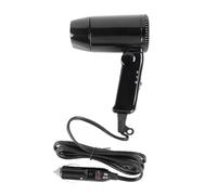 Blow Dryer For Car - Black Color Electric Air Duster | 12 V Car Hot&Cold Folding Hair Dryer, Road Trip Must Have Multipurpose and Reusable Portable For Convertible, Truck, Travel, RV, SUV