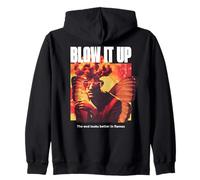 Blow It Up Fungo Nube Strano Apocalittico Doomer Umore Felpa con Cappuccio