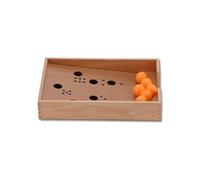 Blow Tennis Box - Vision & Lung Capacity Training Toy per bambini, legno di faggio durevole, potenziatore dello sviluppo del cervello, di superficie liscia per i bambini piccoli