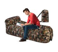 Blow Up Couch - Oxford Cloth 240 x 70 cm | Inflatable Air Sofa Bed | Scratch Resistant Camping Sleeping Chair for Travelling Picnics Beach Party and Music Festivals