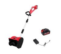 Blower per Neve Senza Cavo,Set di Blower per Neve Elettrico&Paletta per Neve,Lancianeve Elettrico con Lunghezza Regolabile,Lancio di 25 Piedi,Perfetto per i Marciapiedi(1x21V)