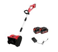 Blower per Neve Senza Cavo,Set di Blower per Neve Elettrico&Paletta per Neve,Lancianeve Elettrico con Lunghezza Regolabile,Lancio di 25 Piedi,Perfetto per i Marciapiedi(2x21V)