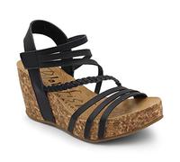 Blowfish Malibu Heidi, Sandali con Zeppa Donna, Tintura Nera, 37 EU