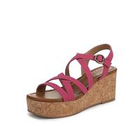 Blowfish Malibu Sandali da donna Aurora con zeppa, Fucsia Suede, 41 EU
