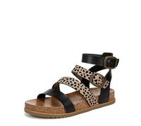 Blowfish Malibu Sandalo fantasia donna, Ecopelle nera leopardata, 41.5 EU