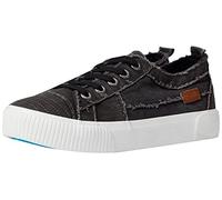 Blowfish Malibu Women's Clay Sneaker, Black Smoked 16oz Canvas, 7