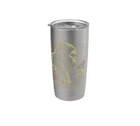 Blowing Desideri Bigfoot Tarassaco Vintage Foresta Creatura Bicchiere termico in acciaio inox doppia parete