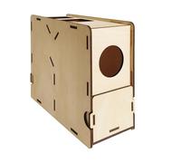 Blown Shell Separator,22x9x18cm Wooden Shell Separator Machine Sturdy Structure Grain Winnower Machine, Easy Husk Removal Bird Food Skin Blower Practical Grain Thrower For Garden Yard