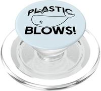 BLOWS PLASTICA Proteggono le balene Sea Life Ridurre Riciclare Meme PopSockets PopGrip per MagSafe