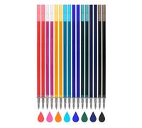 BLPRKOT 16 Pezzi Mine di Ricambio Cancellabili Bunt - Compatibili con Leg- - Facili da Cancellare - Semplici e Pratiche per la Scuola e la Vita di Tutti i Giorni, Punta della Penna 0,7 mm