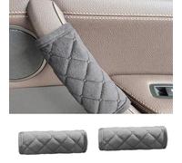 BLPRKOT 2 Pezzi Copri Maniglia per Portiera Auto, Copri Bracciolo Auto, Copertura Protettiva per Maniglia Interna Portiera, Auto Interno Coperture Corrimano Porte, Auto Maniglia Bracciolo(Grigio）