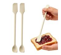 BLPRKOT 2 Pezzi Mini Spatole in Silicone Piccola Spatola Silicone Set Multicolore Spatole per il Trucco per Bellezza e Cucina Riutilizzabile