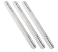 BLPRKOT 3 Pezzi Maniglia Per Porta Asta Perno Di Fissaggio In Acciaio Massiccio Barra Perno In Acciaio Solido Barra Quadrata Scanalata Accessori Per La Casa Per Porta 8mmx120mm