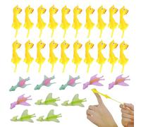 BLPRKOT 30 Pezzi Elastic Flying Chickens Toys Turkey Sling Chick Sling Turkey Chicken to Slingshot Catapult Chicken Prank Suitable for Christmas Party Props for Children