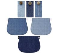 BLPRKOT 6 Pezzi Bottone Allarga Pantaloni, Elastiche Estensori per Pantaloni, Allarga e Stringi la Vita in Pochi Secondi Senza Cucire, per Jeans Gonne e Premaman