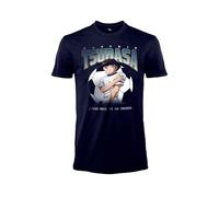 BLT DISTRIBUTION SRL T-Shirt Capitan Tsubasa. Maglietta Captain Tsubasa. Maglia Adulto Unisex. Anime Cartone Animato. (IT, Testo, XL, Regular, Regular, Blu Navy)
