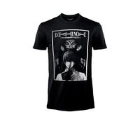 BLT DISTRIBUTION SRL T-Shirt Death Note Nera. Maglietta Light Yagami e Ryuk. Maglia Adulto Unisex. (IT, Testo, L, Regular, Regular, Nero)