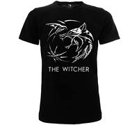 BLT T-Shirt The Witcher Originale Serie TV Ufficiale Maglia Maglietta Nera (M)