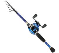 (blu, 2,1 m e destrorsi) Canne da pesca e mulinelli Sougayilang 1,8 m/2,1 m/2,4 m Canna da pesca con