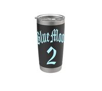 BLU 2 LUNE PIENE NUMEROLOGIA 11 DUE UNDICI DONNE UOMINI KIDS Bicchiere termico in acciaio inox doppia parete