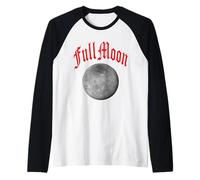 Blu 2 Lune Piene NUMEROLOGIA 11 Due UNDICI Donne Uomini Kids Maglia con Maniche Raglan