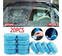 (blu, 20 pezzi) 20/10/4/1 pz Detergente per parabrezza e vetri auto, compresse effervescenti compatte