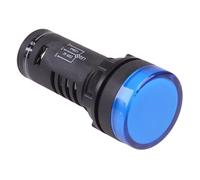Blu 22mm Luce Spia LED Con Test Lampada 24V