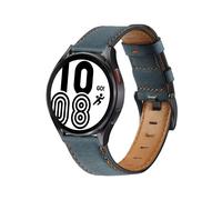 (blu 5) Cinturino in vera pelle per Samsung Galaxy Watch 4/classic/active 2 46 mm/42 mm/40 mm/44 mm