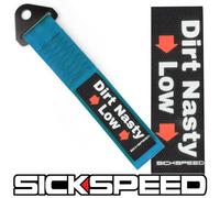 Blu Alto Forza da Corsa Traino Cinturino Dirt Nasty Basso Badge Per Paraurti P13