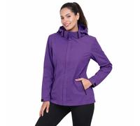 Blu Apparel Giacca impermeabile da donna, giacca antipioggia da donna, antivento, traspirante, foderata in rete, Viola, 50