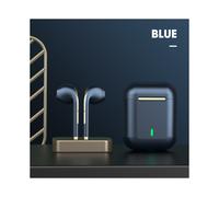 (Blu) Auricolari wireless TWS Bluetooth con microfono, impermeabili, cuffie stereo HiFi per Apple