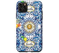 Blu barocco siciliano sole limone arte Custodia per iPhone 11 Pro Max