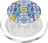 Blu barocco siciliano sole limone arte PopSockets PopGrip per MagSafe