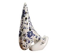 Blu Bianco Ceramica Ocarina 12 Fori Alto C Tono AC AF AG SF SG SC BC Ocarina Strumento Musicale Professionale (Color : AC)