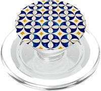 Blu Bianco Giallo Portogallo Lisbona Tile Pattern PopSockets PopGrip per MagSafe
