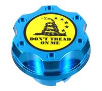 Blu Billetta Motore Olio Cappello Filler Don'T Tread Su Me Per Ford 1/4 Giro