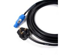 Blu Bloccaggio Altoparlante / Amp Power Cavo. Spina UK A Twist Blocco Rete Cavo