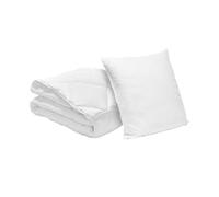 Blu Calin lbob40 Pack di copripiumino singolo con federa poliestere cotone bianco 200 x 140 cm