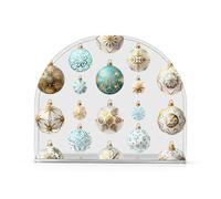 Blu Campana di Natale Acrilico Auto Portatovaglioli per Tavolo, Cucina autoportante Portatovaglioli per Cucina Home Decor per Bagno, Ristorante