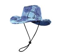 (Blu) Cappello da cowboy multiuso, dolce e fresco, berretto multiuso, articoli per la casa, per viaggi