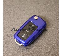 Blu Chiave Cover Per VW Seat Skoda Custodia Protezione Gt Gti R Tubo FSI TSI R20